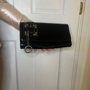 Black Patent Leather Clutch